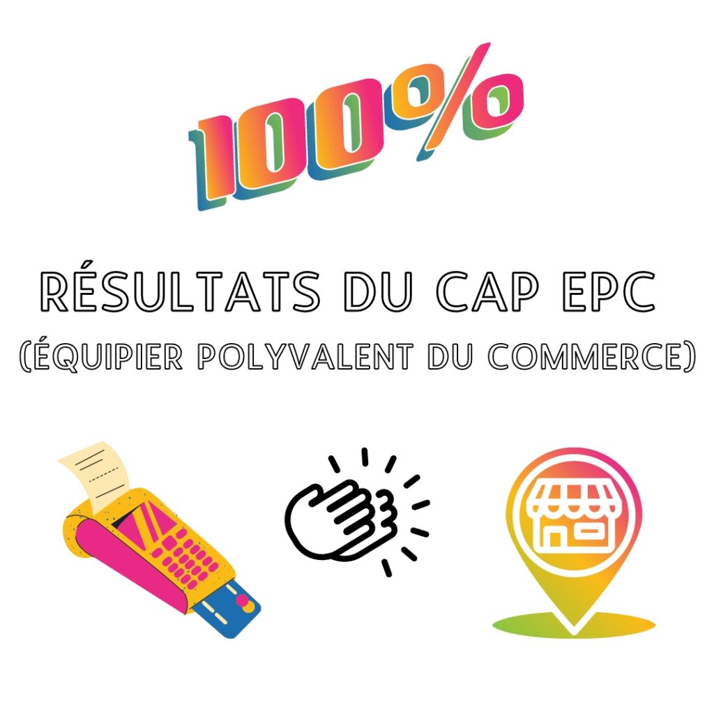 Résultats du CAP EPC (Équipier Polyvalent du Commerce)